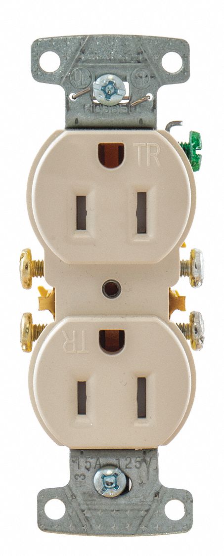 Receptacle 125VAC 15A Light Almond