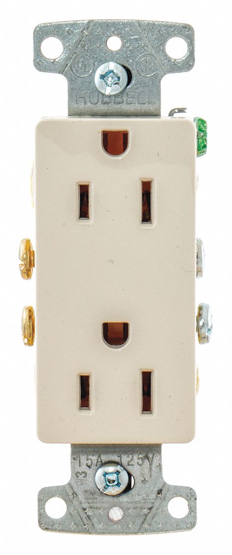 Receptacle 125VAC 15A Light Almond
