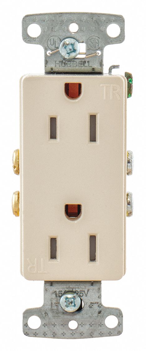 Receptacle 125VAC 15A Light Almond