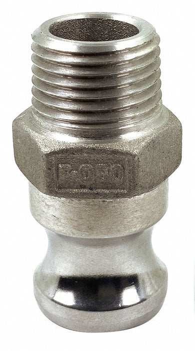 Cam and Groove Adapter 1/2 Aluminum