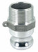 Cam and Groove Adapter 1-1/4 Aluminum