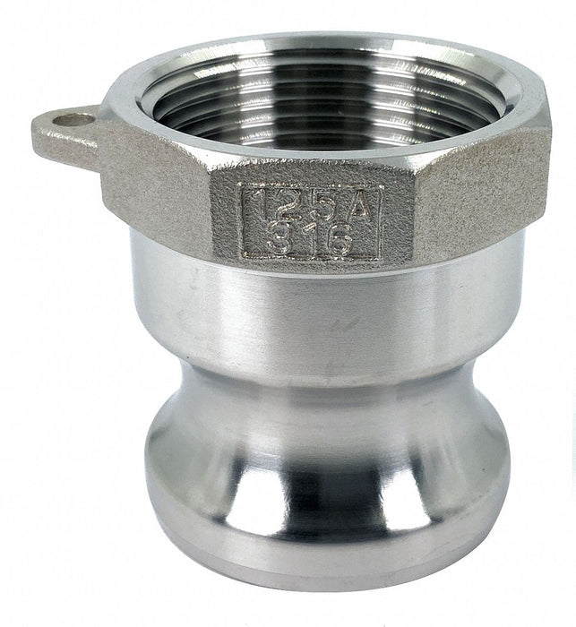 Cam and Groove Adapter 1-1/4 316 SS
