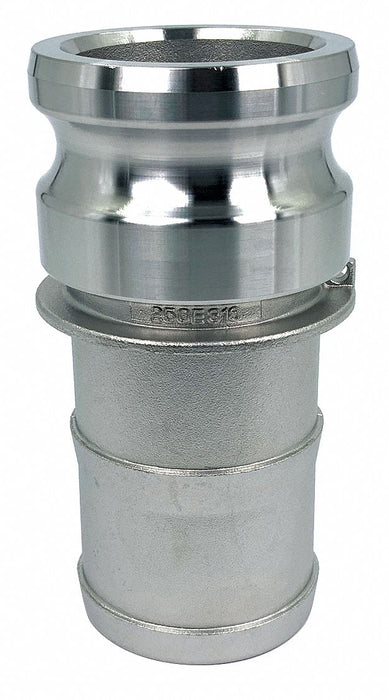 Cam and Groove Adapter 2-1/2 316 SS