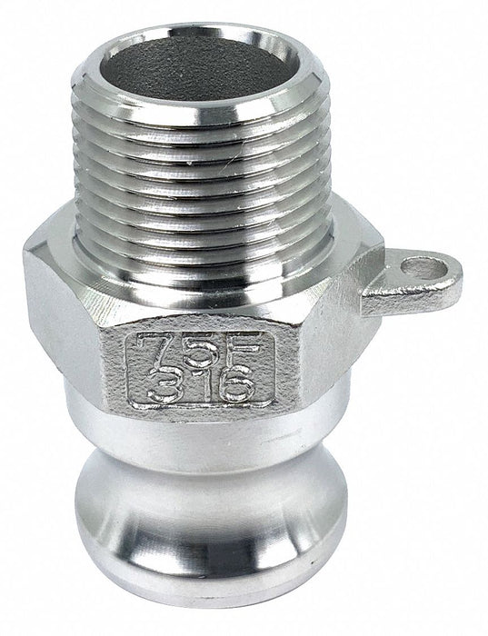 Cam and Groove Adapter 3/4 316 SS