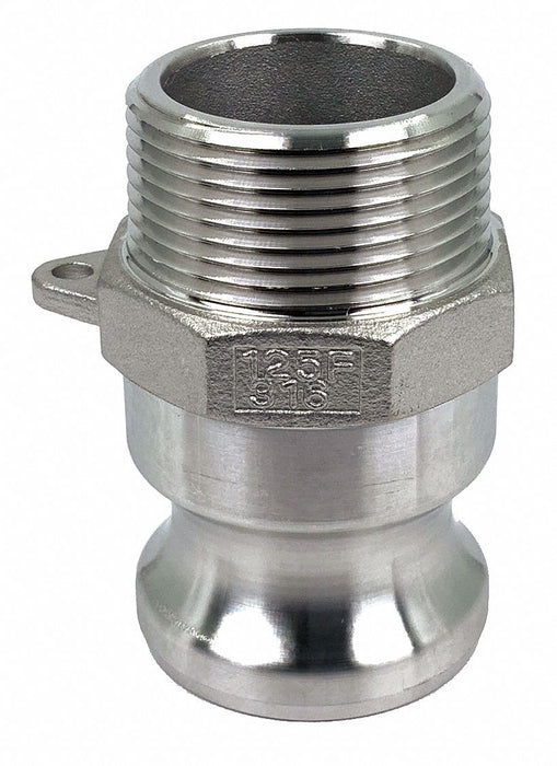 Cam and Groove Adapter 1-1/4 316 SS