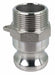 Cam and Groove Adapter 1-1/4 316 SS