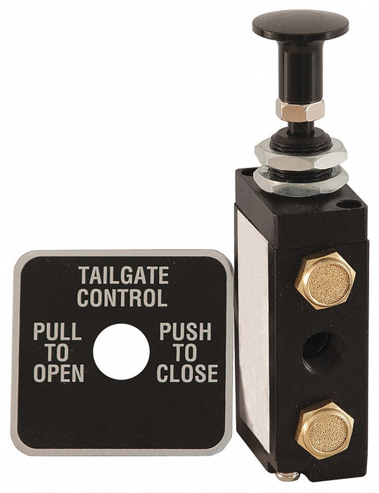 Manual Air Valve Black Steel
