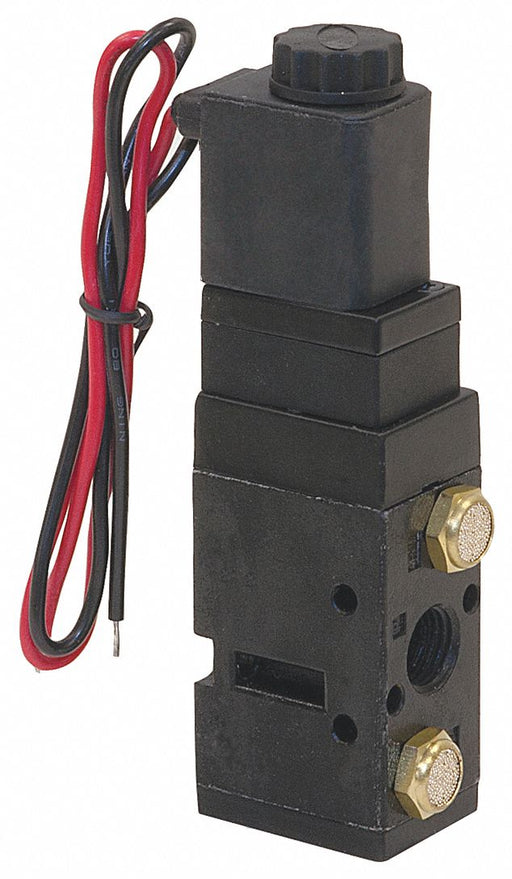 Solenoid Air Valve Black Steel