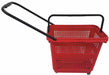 Rolling Hand Basket PP Red 18 1/2 in