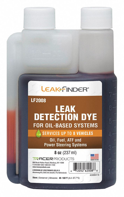 UV Leak Detection Dye 8 oz Size