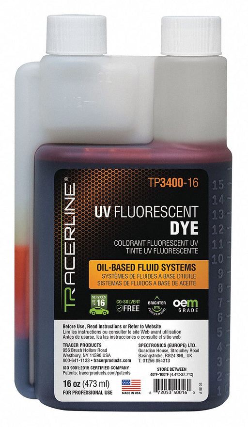 UV Leak Detection Dye 16 oz Size