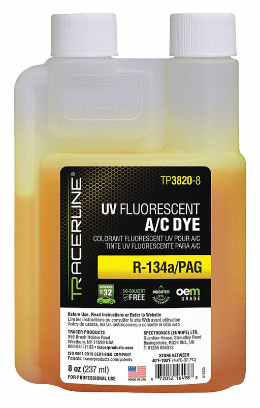 UV Leak Detection Dye 8 oz Size
