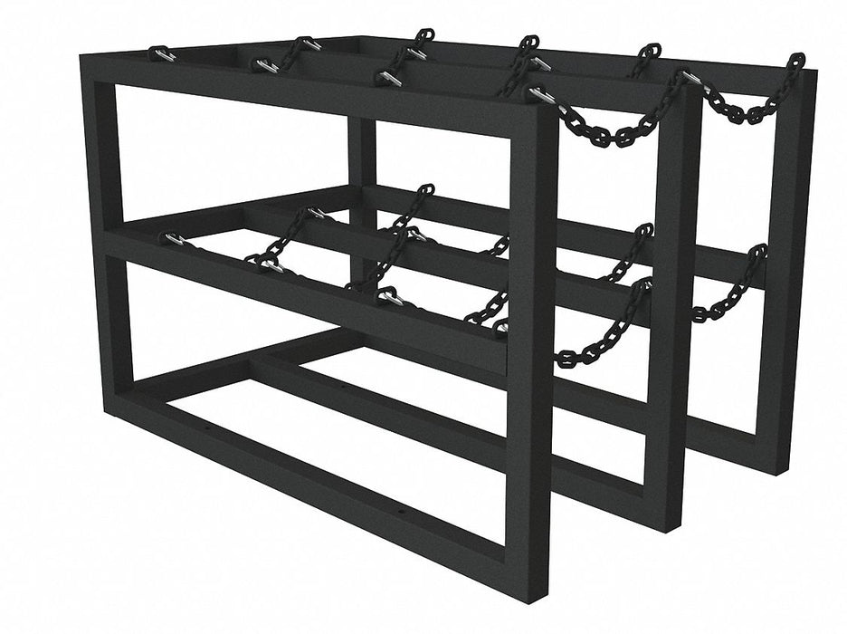 Gas Cylinder Rack Steel Tubing 48 D