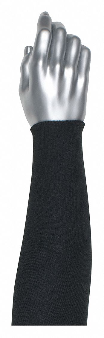 Cut-Resistant Sleeve Black Knit Cuff