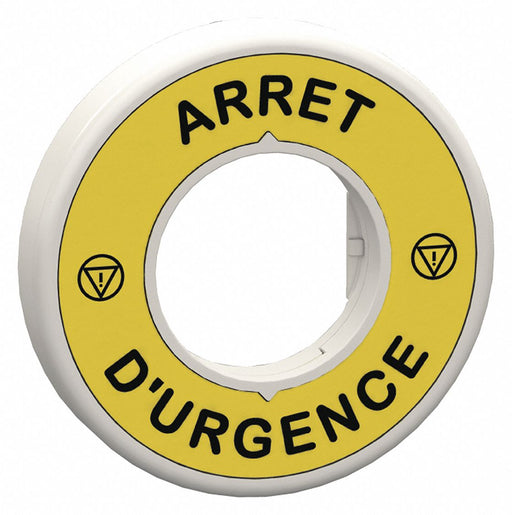 LegendRing ArretD Urgence Blk/Ylw Round
