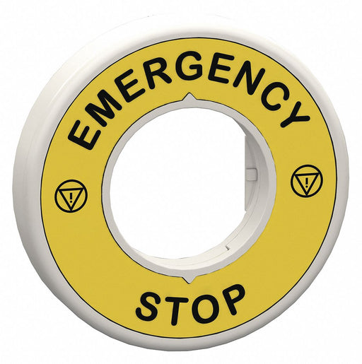 LegendRing EmergencyStop Blk/Ylw Round