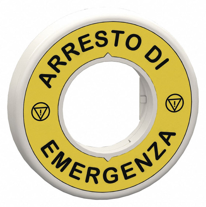 LegndRing ArrestoEmergenza Blk/Ylw Round