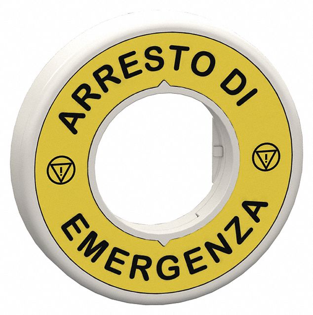 LegndRing ArrestoEmergenza Blk/Ylw Round