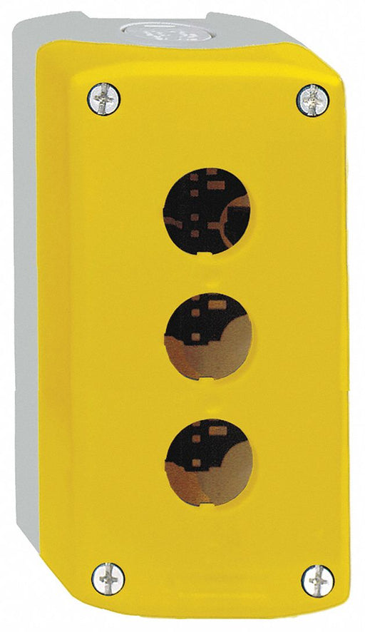 ContrlStationEnclosur 22mm 3Hole Plastic