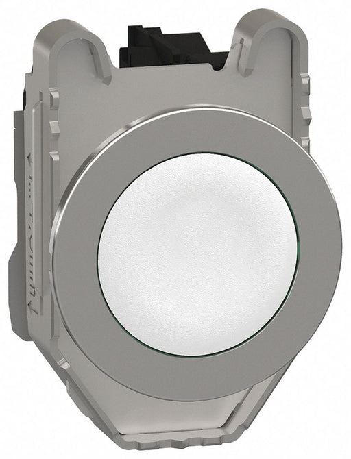 FlushPushButtonOperator NonIllum Wht 1NO