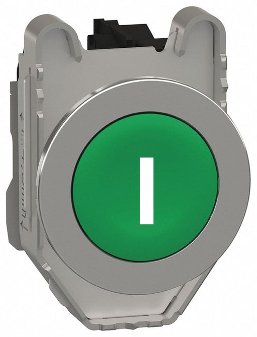 FlushPushButtonOperator NonIllum Grn 1NO