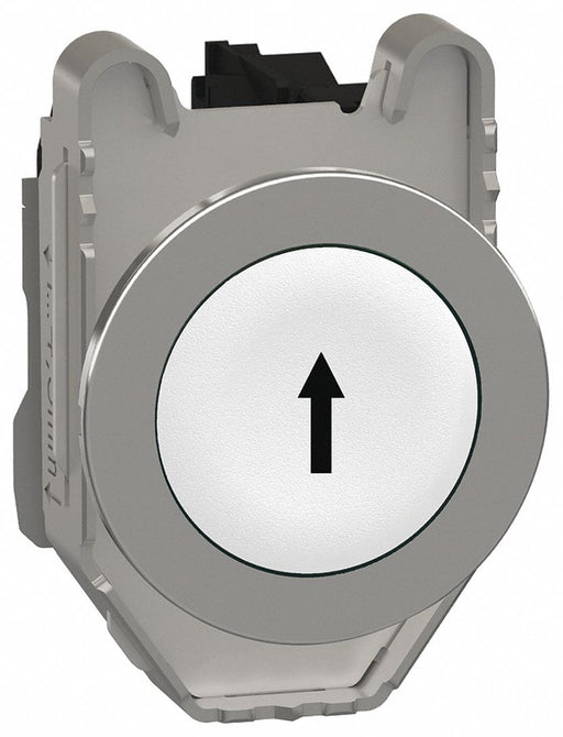 FlushPushButtonOperator NonIllum Wht 1NO