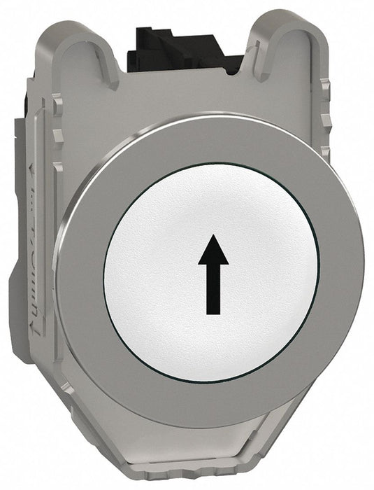 FlushPushButtonOperator NonIllum Wht 1NO