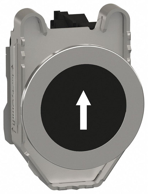 FlushPushButtonOperator NonIllum Blk 1NO