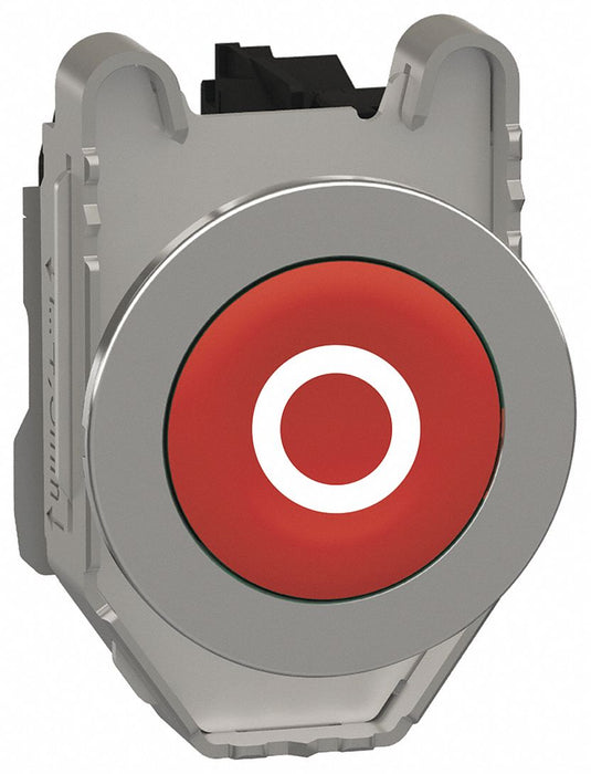 FlushPushButtonOperator NonIllum Red 1NC
