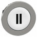 Push Button Head Marked 30mm White