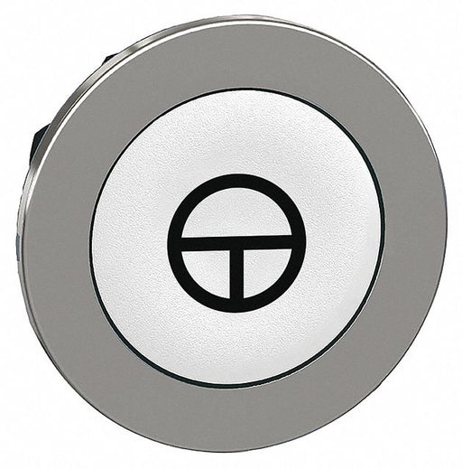 Push Button Head Marked 30mm White