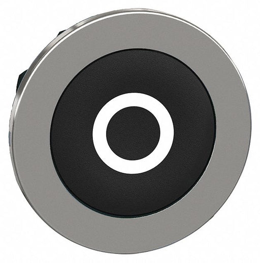 Push Button Head Marked 30mm Black