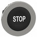 Push Button Head Marked 30mm Black