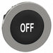 Push Button Head Marked 30mm Black