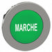 Push Button Head Marked 30mm Green