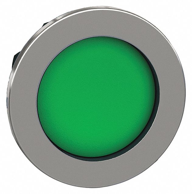 Push Button Head 30mm Green