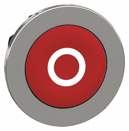 Push Button Head Marked 30mm Red