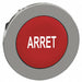 Push Button Head Marked 30mm Red