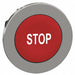 Push Button Head Marked 30mm Red