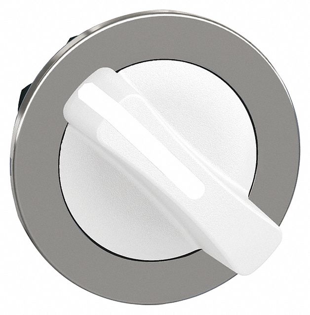 ShortHandleSelectorSwitch Wht 2Pos 30mm