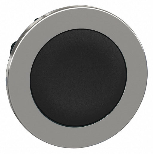 Flush Push Button Black Non-Illum 30mm
