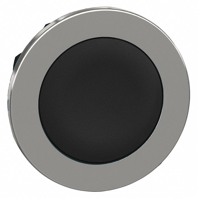 Flush Push Button Black Non-Illum 30mm