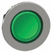 Flush Push Button Green No Lamp 30mm