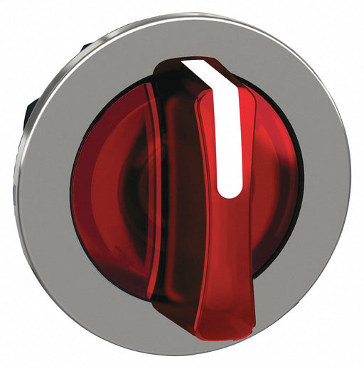 ShortHandSelectSwtch Illum Red 3Pos 30mm
