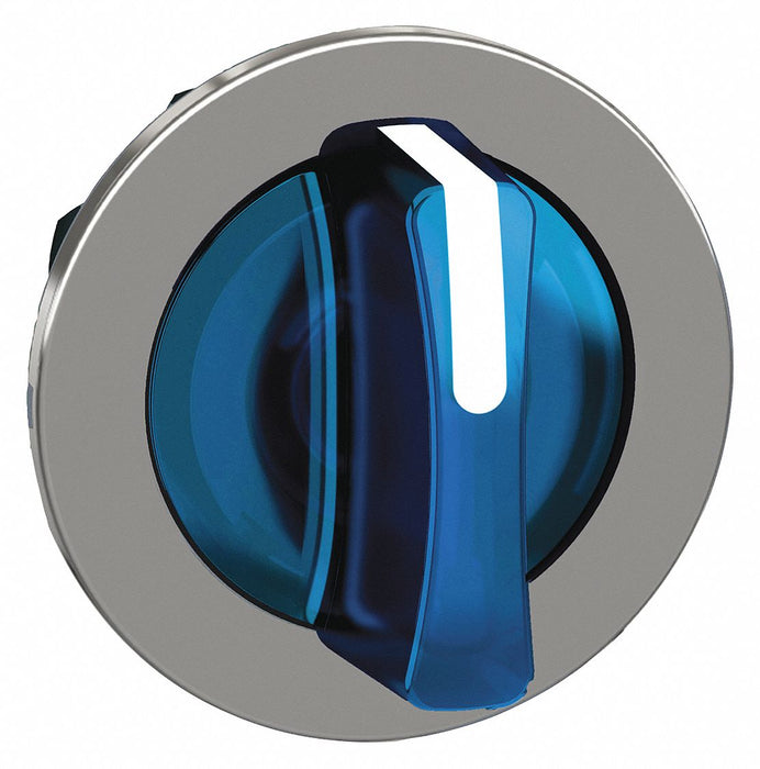 ShortHandSelectSwtch Illum Blu 3Pos 30mm