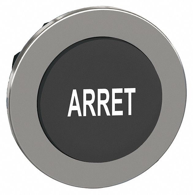 ExtendedPushButton Black Non-Illum 30mm