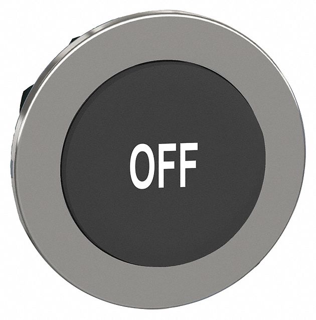ExtendedPushButton Black Non-Illum 30mm