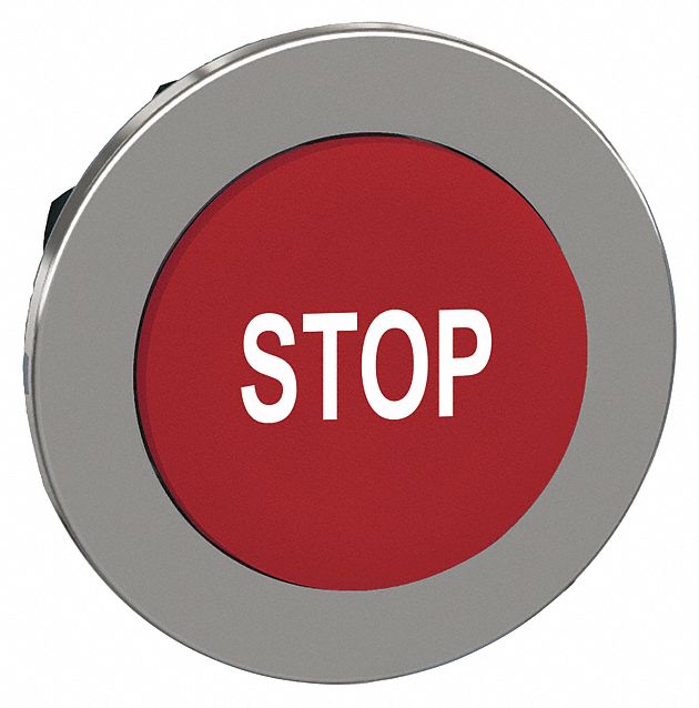 Extended Push Button Red Non-Illum 30mm