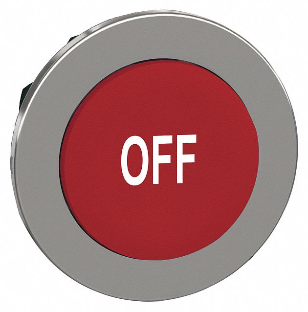 Extended Push Button Red Non-Illum 30mm
