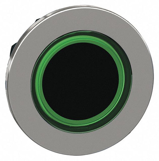 Flush Push Button Green No Lamp 30mm